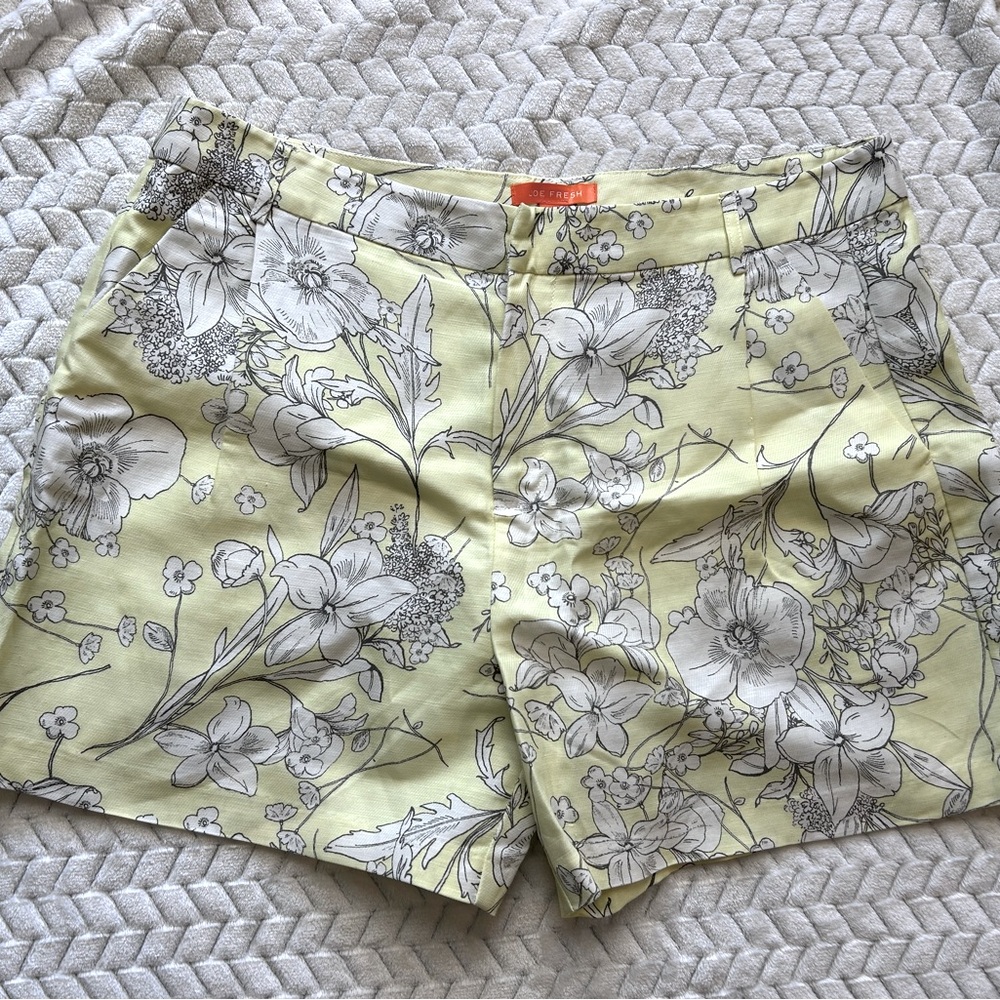 GU JOE FRESH LINEN SHORTS SIZE 14 4 in. Inseam